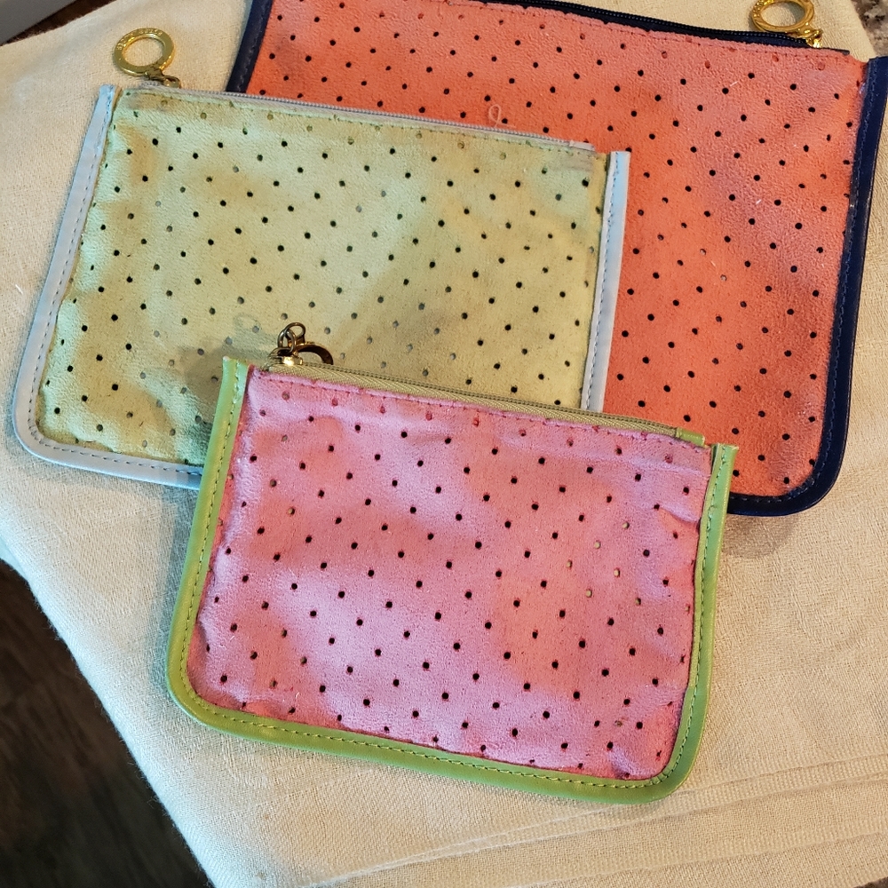 Estee Lauder Faux Suede Cosmetic Bag Set